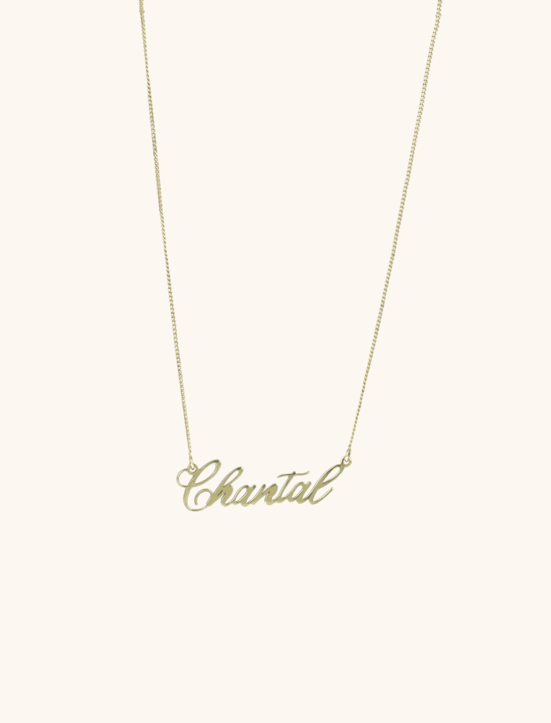 lott. gioielli 9 Karaat Vintage naam ketting 5-7 letters