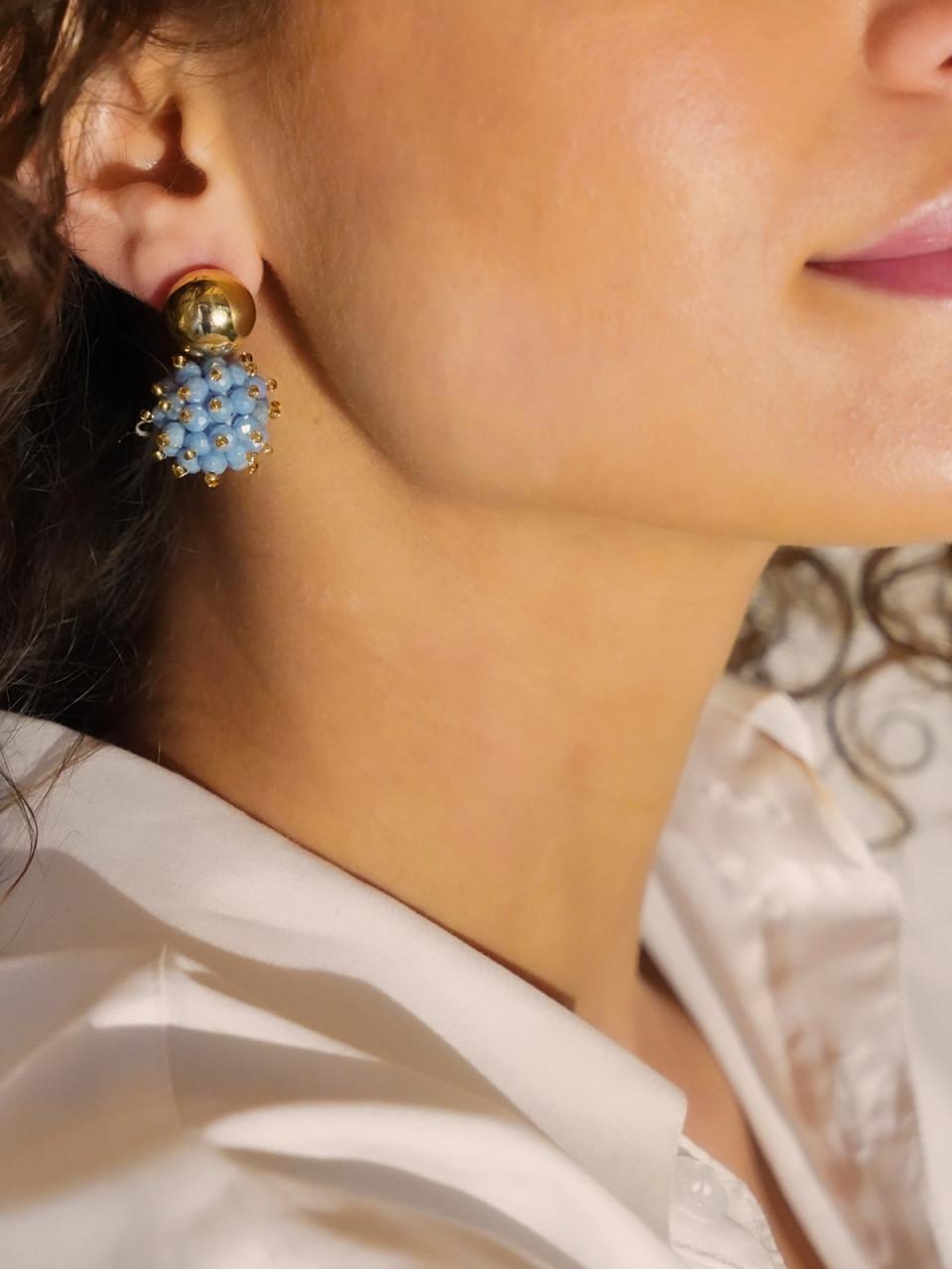 Lott. Gioielli Azuur Oorbellen Jacky Double Stones S