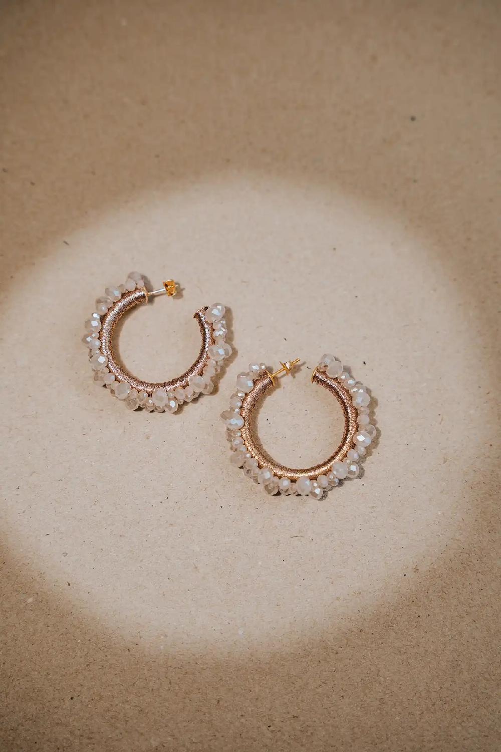 Lott. Gioielli Beige Oorbellen Brecht Glassberry Creool