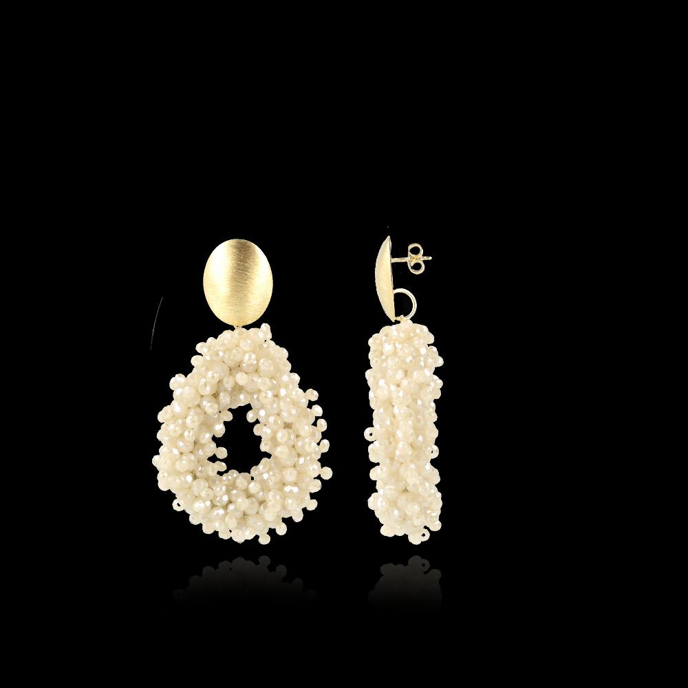lott. gioielli Beige Oorbellen Louise Glassberry Druppel L Double Stones Tonal