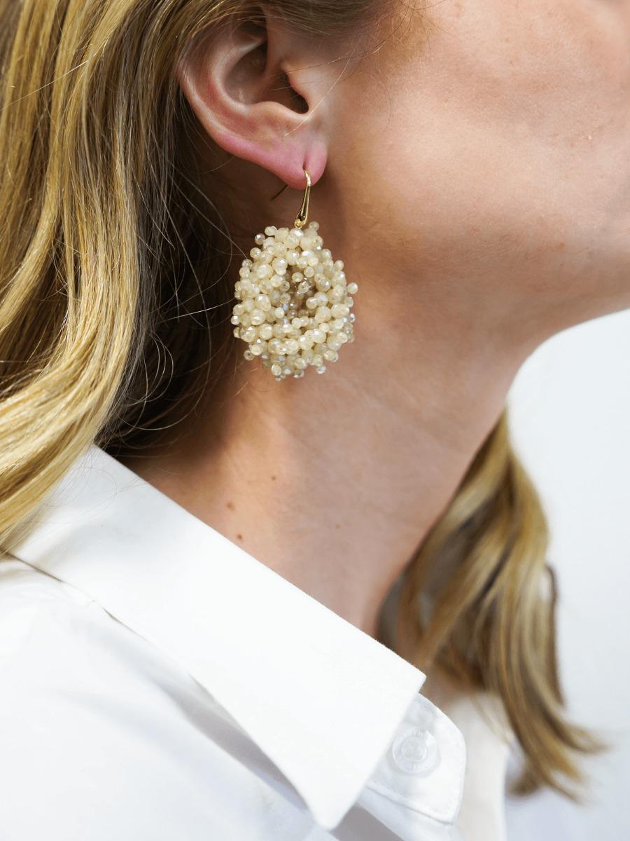 Lott. Gioielli Beige Oorbellen Louise Glassberry Druppel S Double Stones Tonal