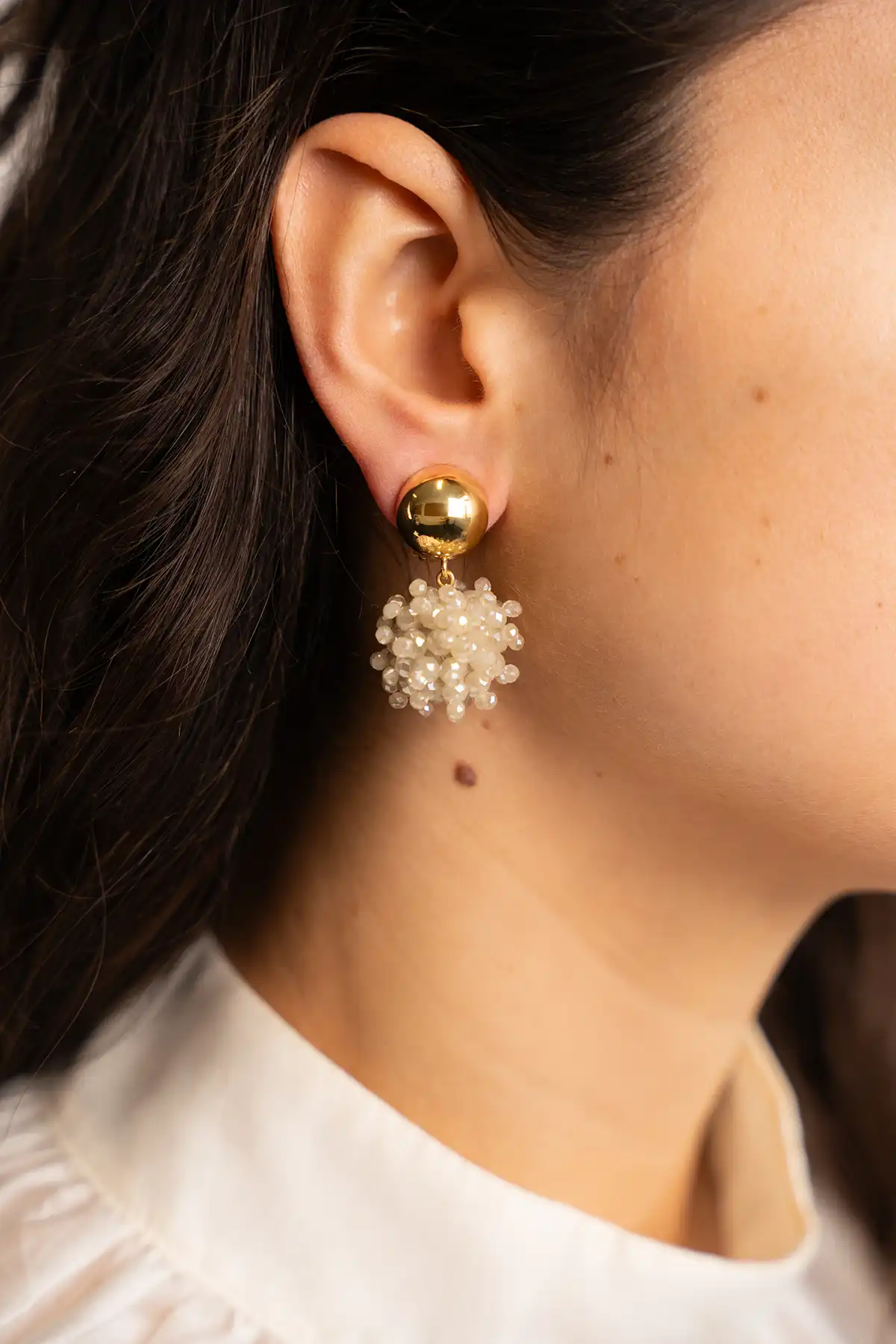 Lott. Gioielli Beige Oorbellen Louise Glassberry Globe S Double Stones Tonal