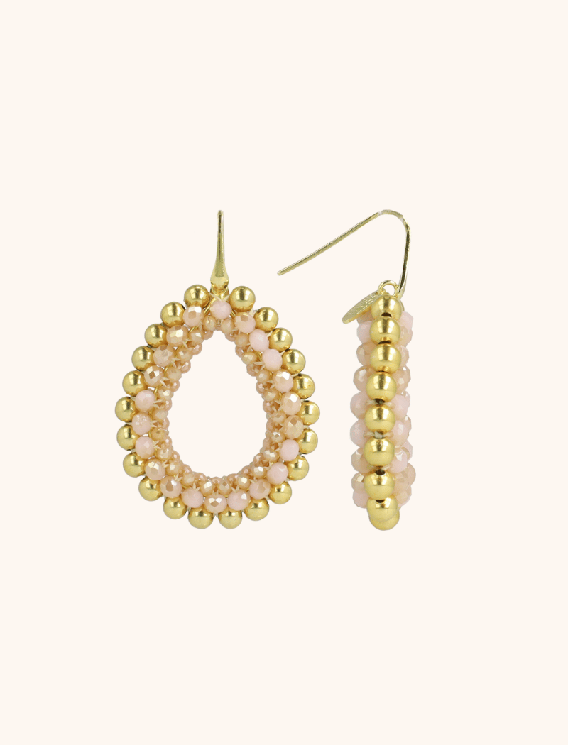 lott. gioielli Beige Oorbellen Nouk Druppel Deluxe M