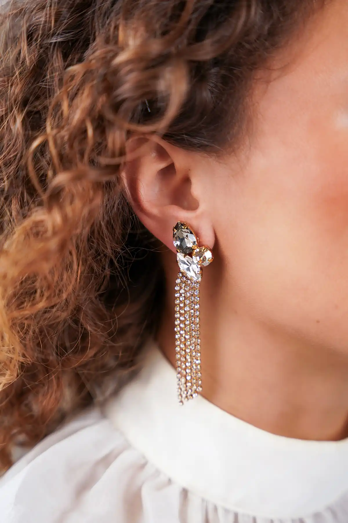 Lott. Gioielli Black Diamond/Shadow Oorbellen Jana 3 Shapes Waterfall S