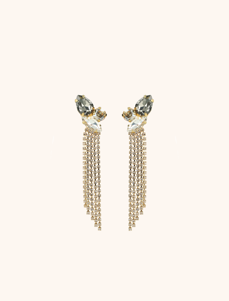 Lott. Gioielli Black Diamond/Shadow Oorbellen Jana 3 Shapes Waterfall S