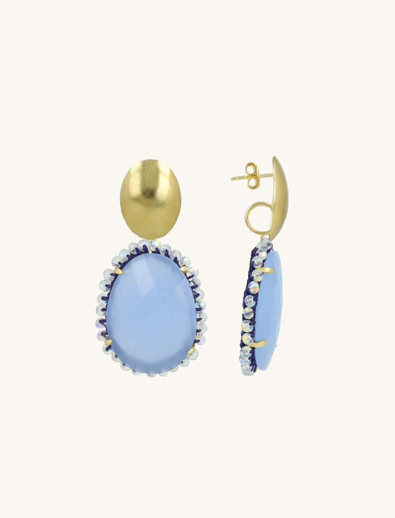 lott. gioielli Blauwe Oorbellen Bodine Pendant Earring M