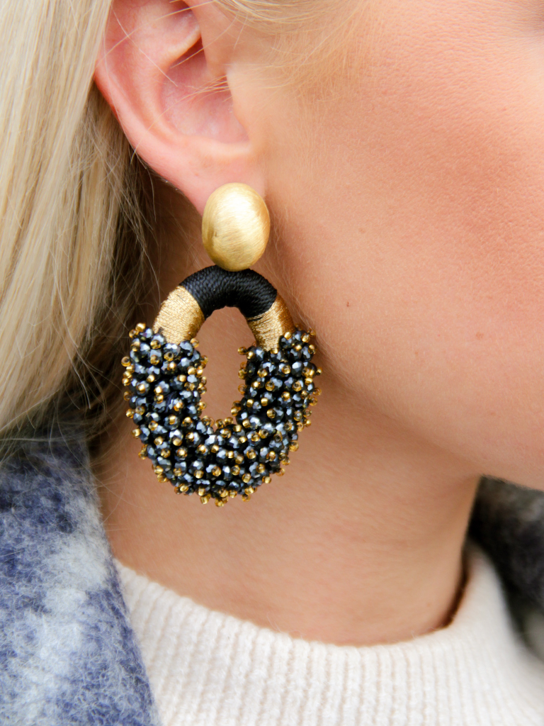 Lott. Gioielli Blauwe Oorbellen Eve Combi Oval L Double Stones