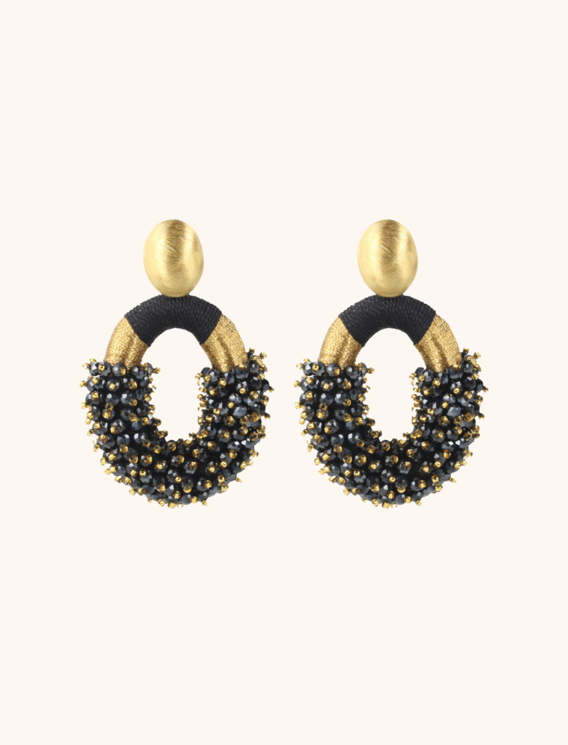 lott. gioielli Blauwe Oorbellen Eve Combi Oval L Double Stones