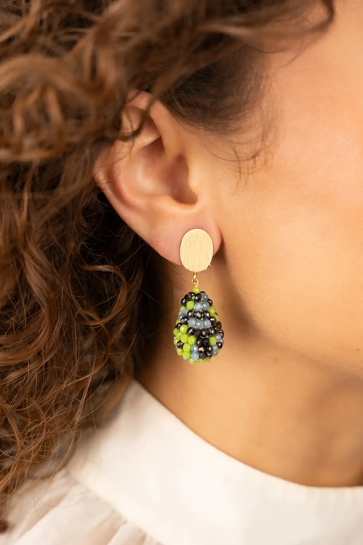 Lott. Gioielli Bruine Mix Oorbellen Amy Cone XS Clip