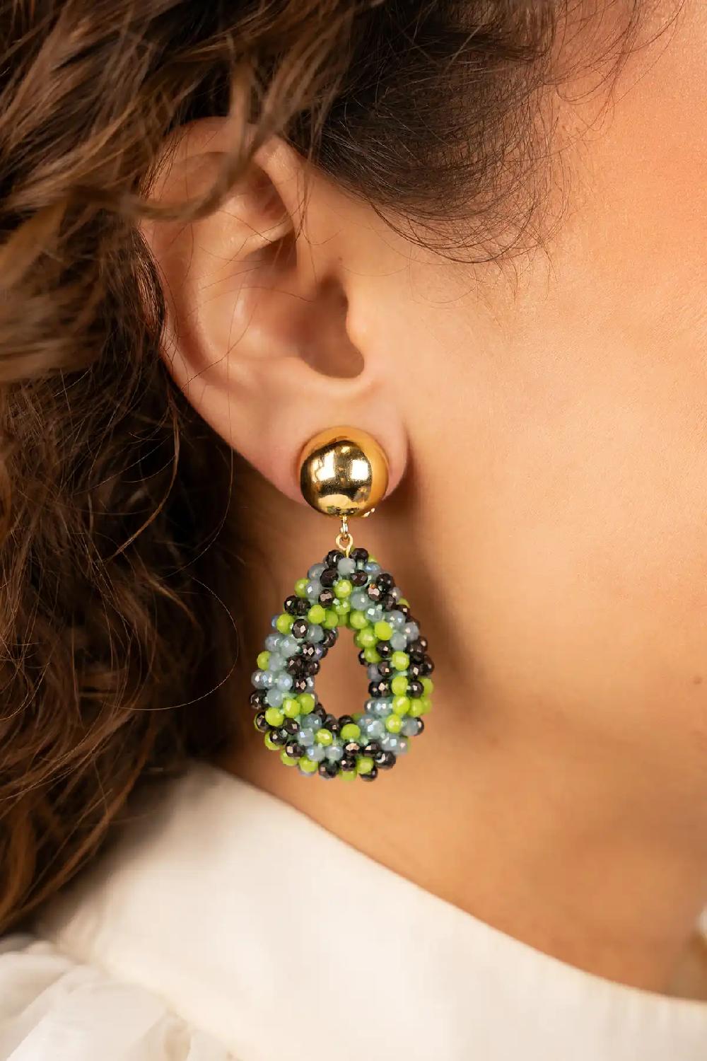 Lott. Gioielli Bruine Mix Oorbellen Berry Druppel S Clip