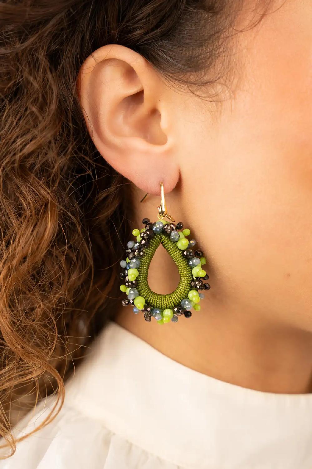 Lott. Gioielli Bruine Mix Oorbellen Carina Urchin Druppel M