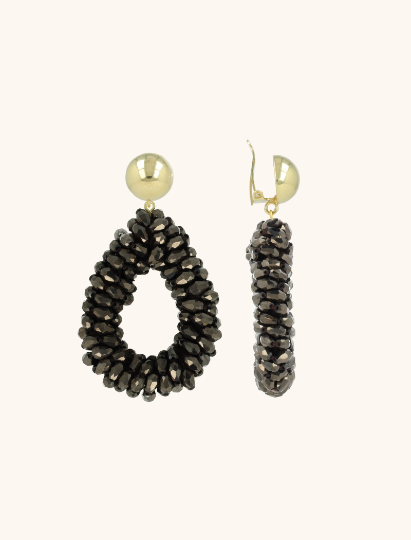 lott. gioielli Bruine Oorbellen Anne druppel L Marquis Clip