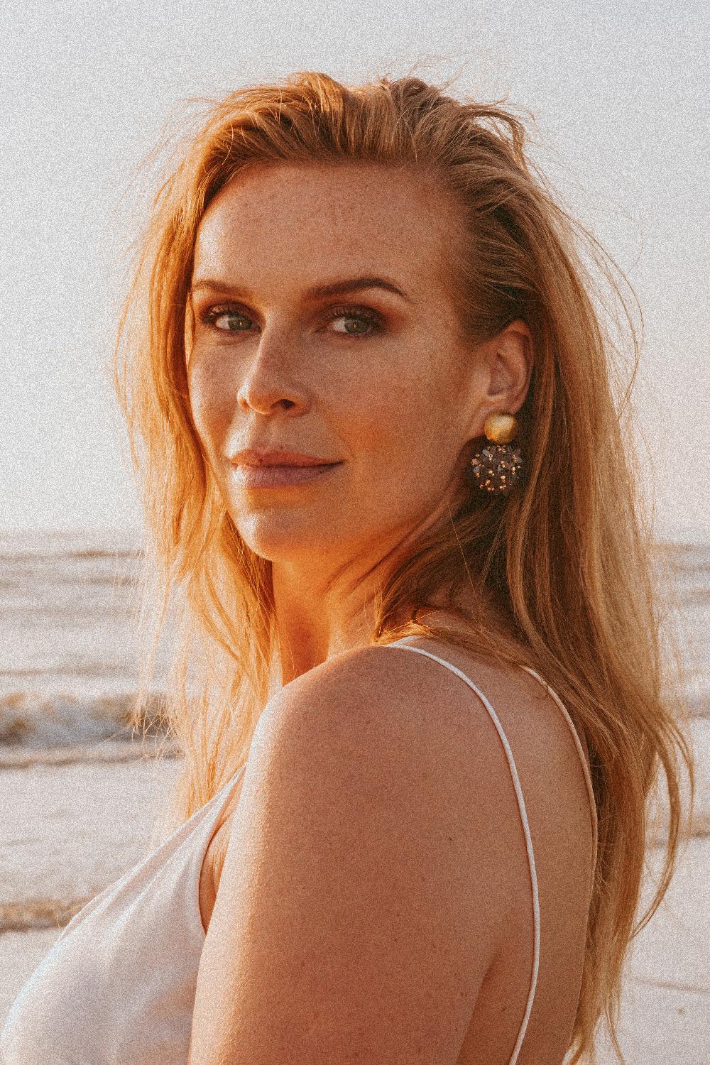 Lott. Gioielli Bruine Oorbellen Daisy Flower Globe M