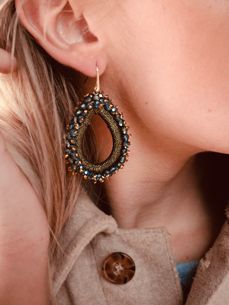 Lott. Gioielli Carina Groene Oorbellen Urchin Drop L