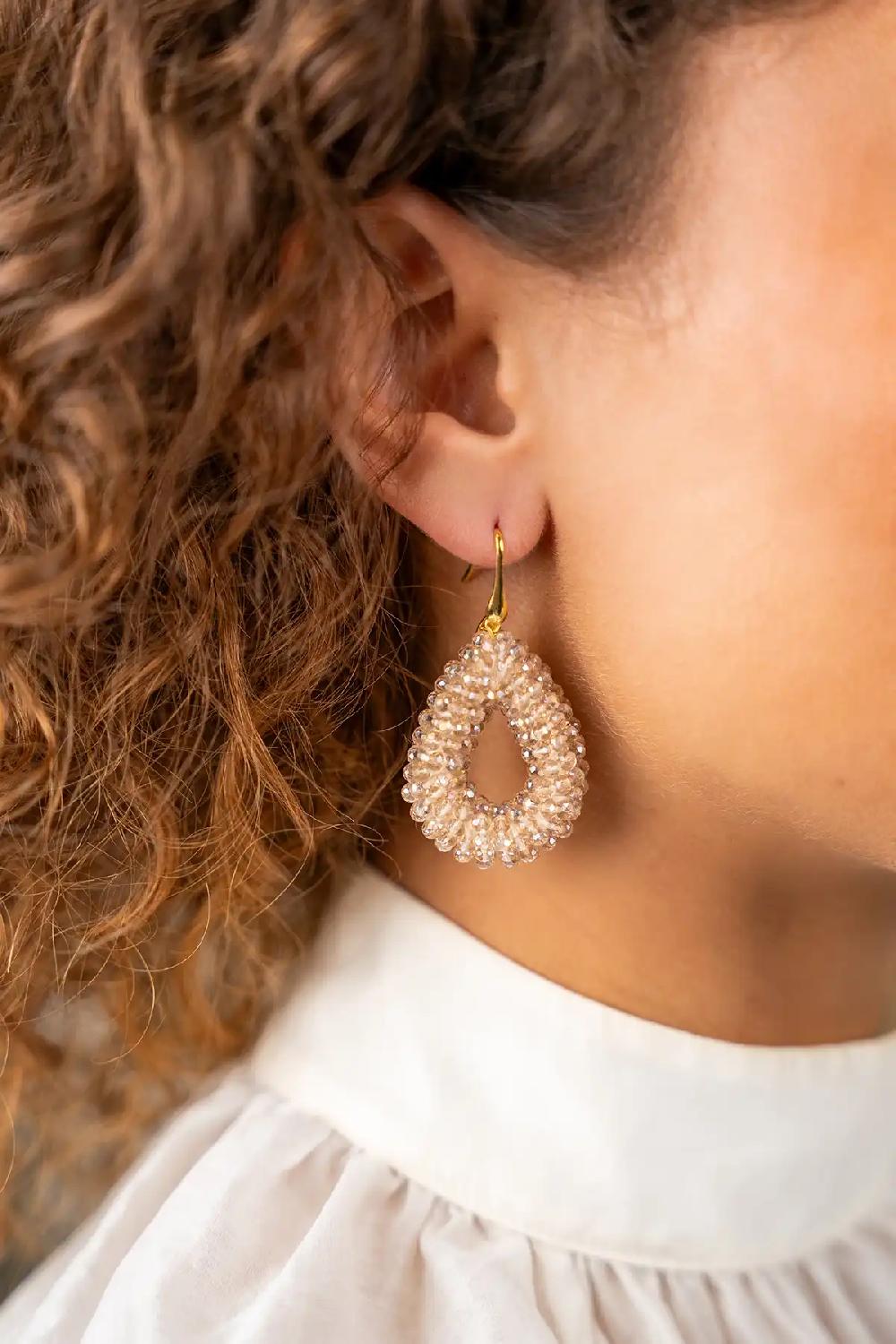 Lott. Gioielli Champagne Oorbellen Berry Glassberry Druppel S