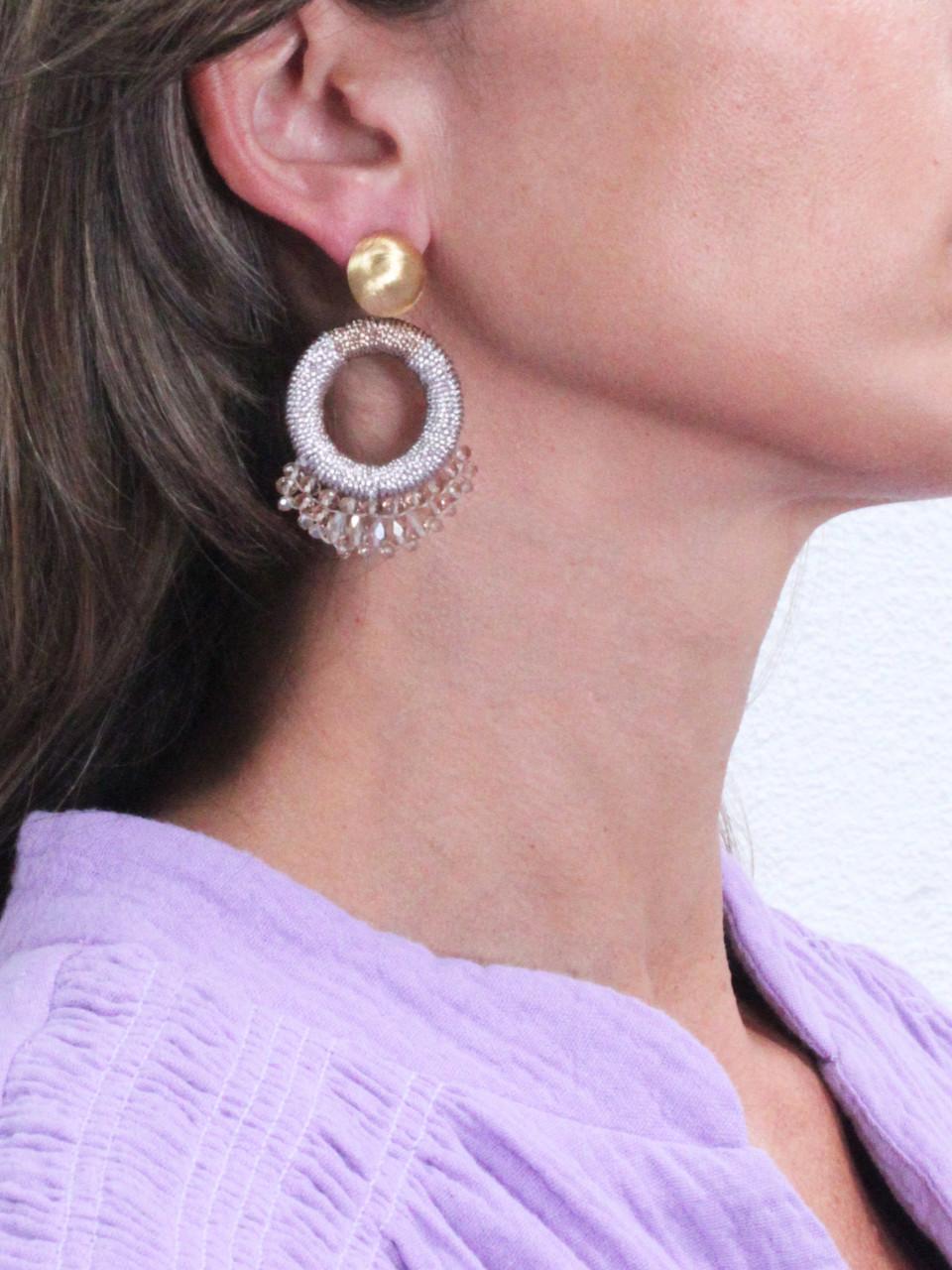 Lott. Gioielli Champagne Oorbellen Elara Drops Combi S