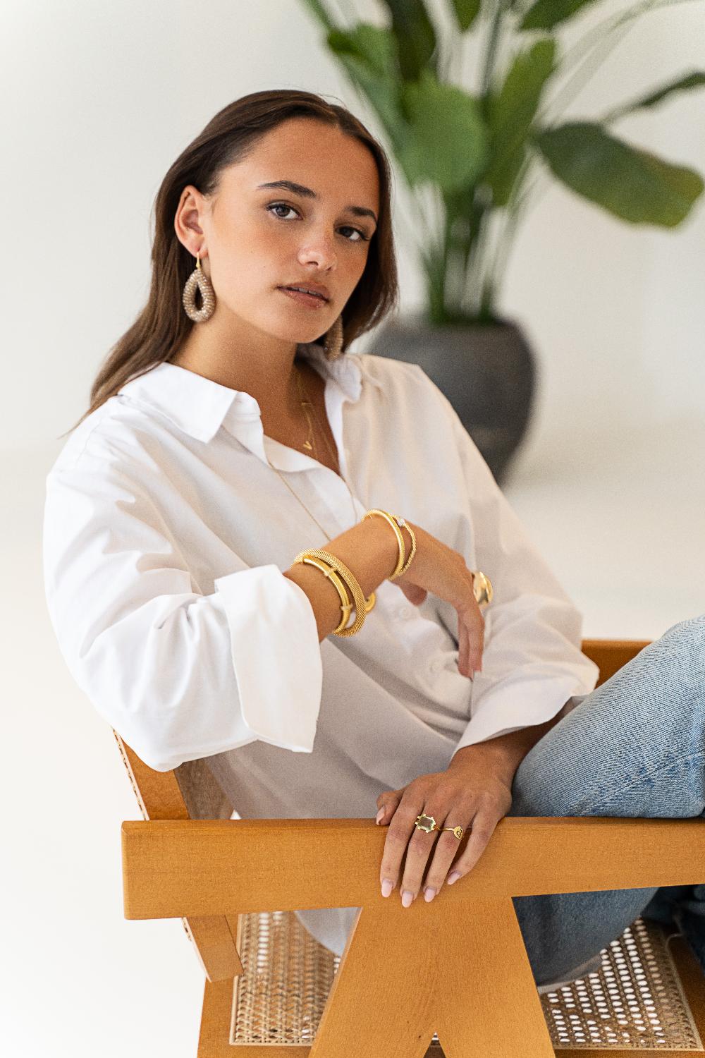 Lott. Gioielli Champagne Oorbellen Glassberry Druppel L