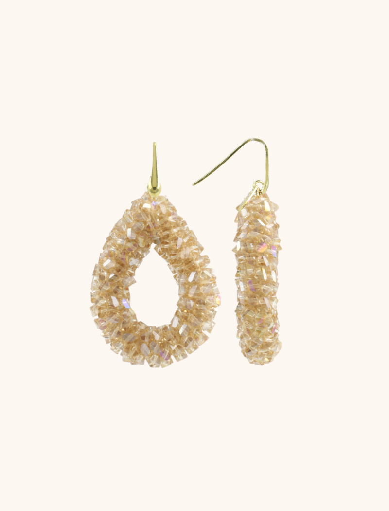 Lott. Gioielli Champagne Oorbellen Marieke Druppel L Raw