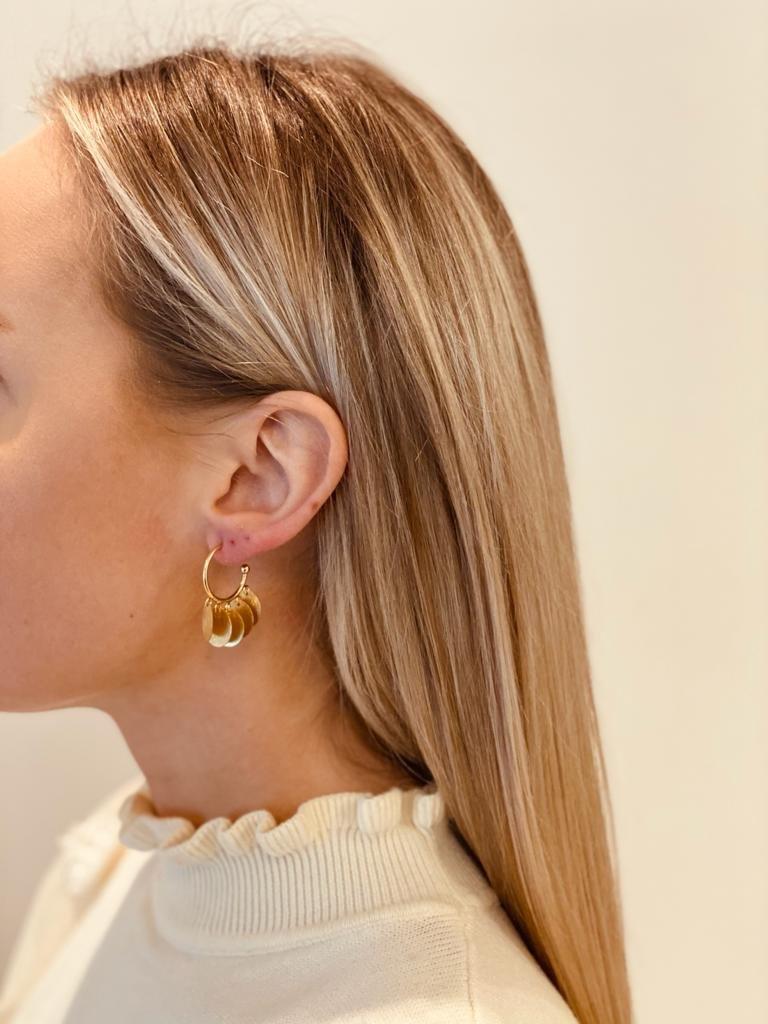 Lott. Gioielli Classic Kleine Ronde Pendant Oorbellen