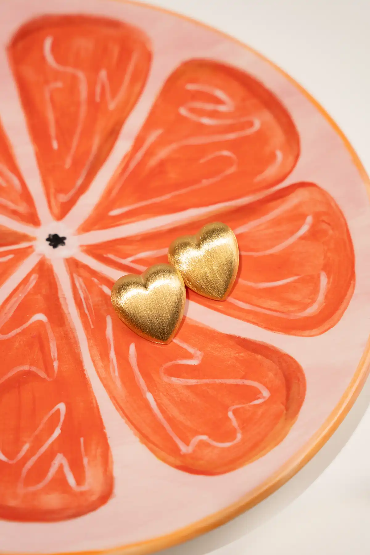 Lott. Gioielli Classic Oorbellen Brushed Stud Hart M