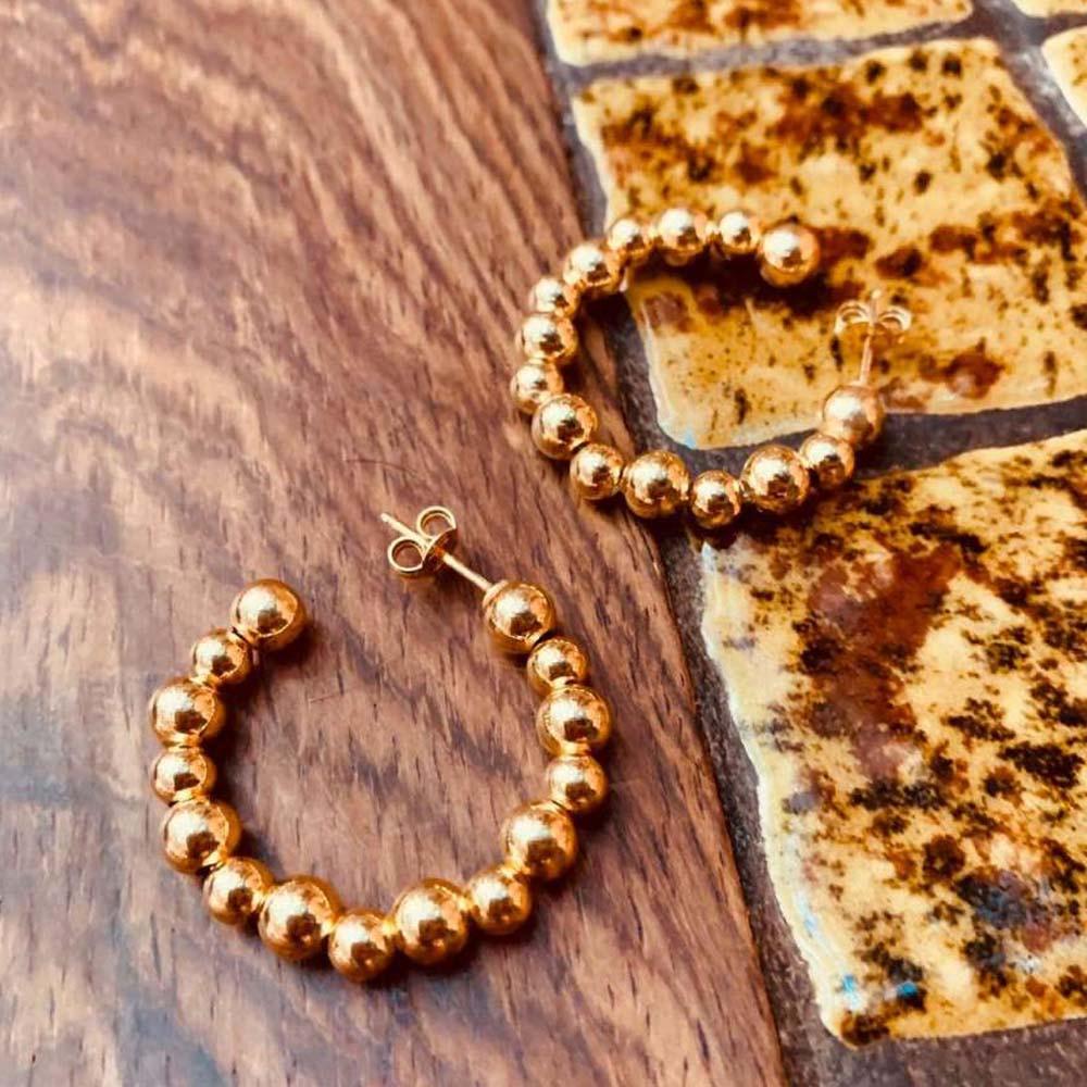 Lott. Gioielli Classic Oorbellen Creool Ball Irregular S