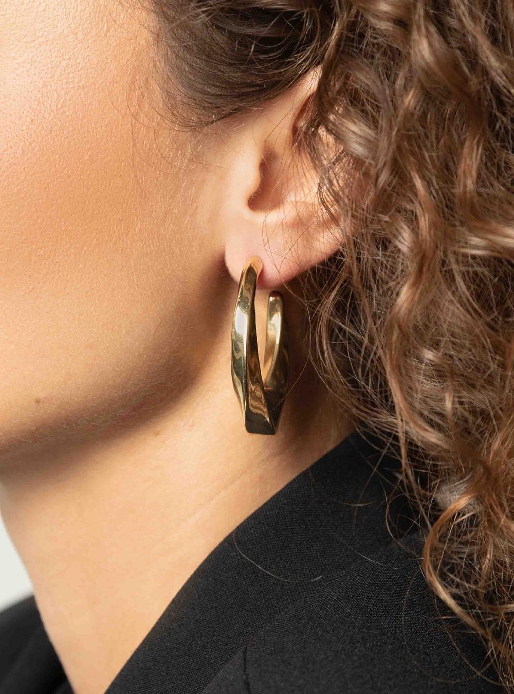 Lott. Gioielli Classic Oorbellen Curved Creool Deluxe M