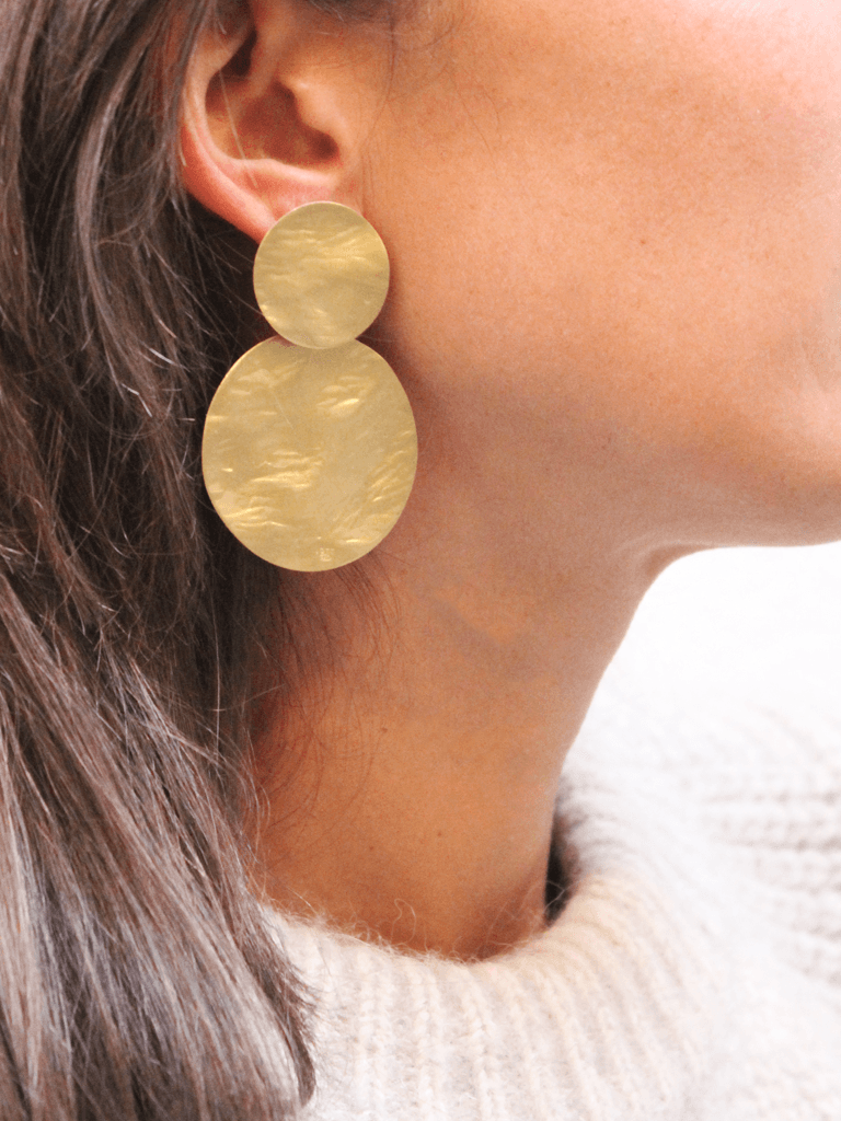 Lott. Gioielli Classic Oorbellen Dubbel Rond Hammerd L