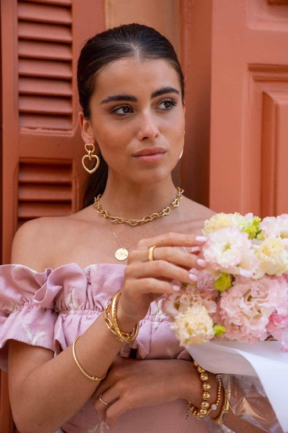 Lott. Gioielli Classic Oorbellen Hart Twist Pendant M