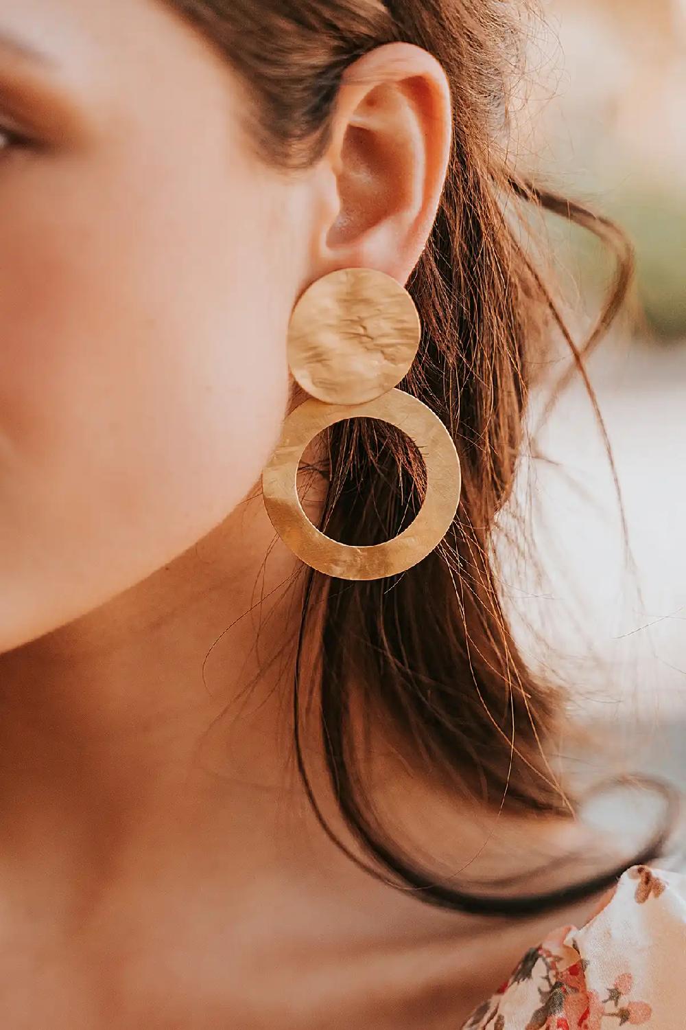 Lott. Gioielli Classic Oorbellen Open Rond Hammerd XL