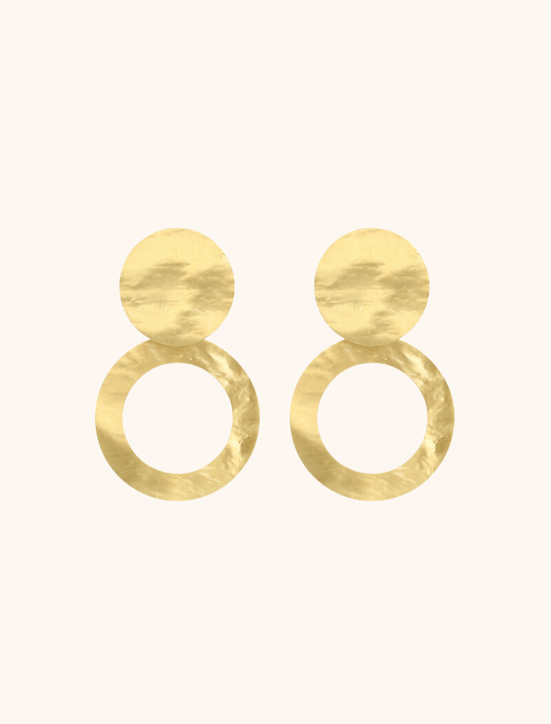 Lott. Gioielli Classic Oorbellen Open Rond Hammerd XL