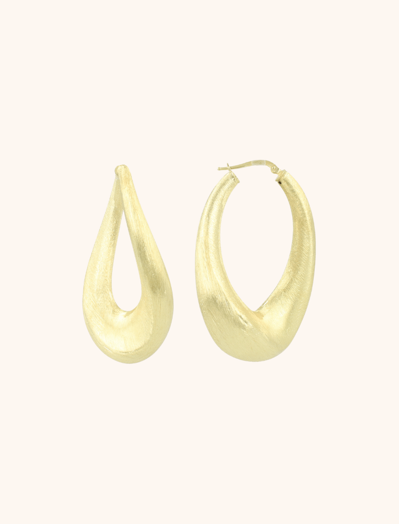 lott. gioielli Classic Oorbellen Ovaal Twist Creool Deluxe L