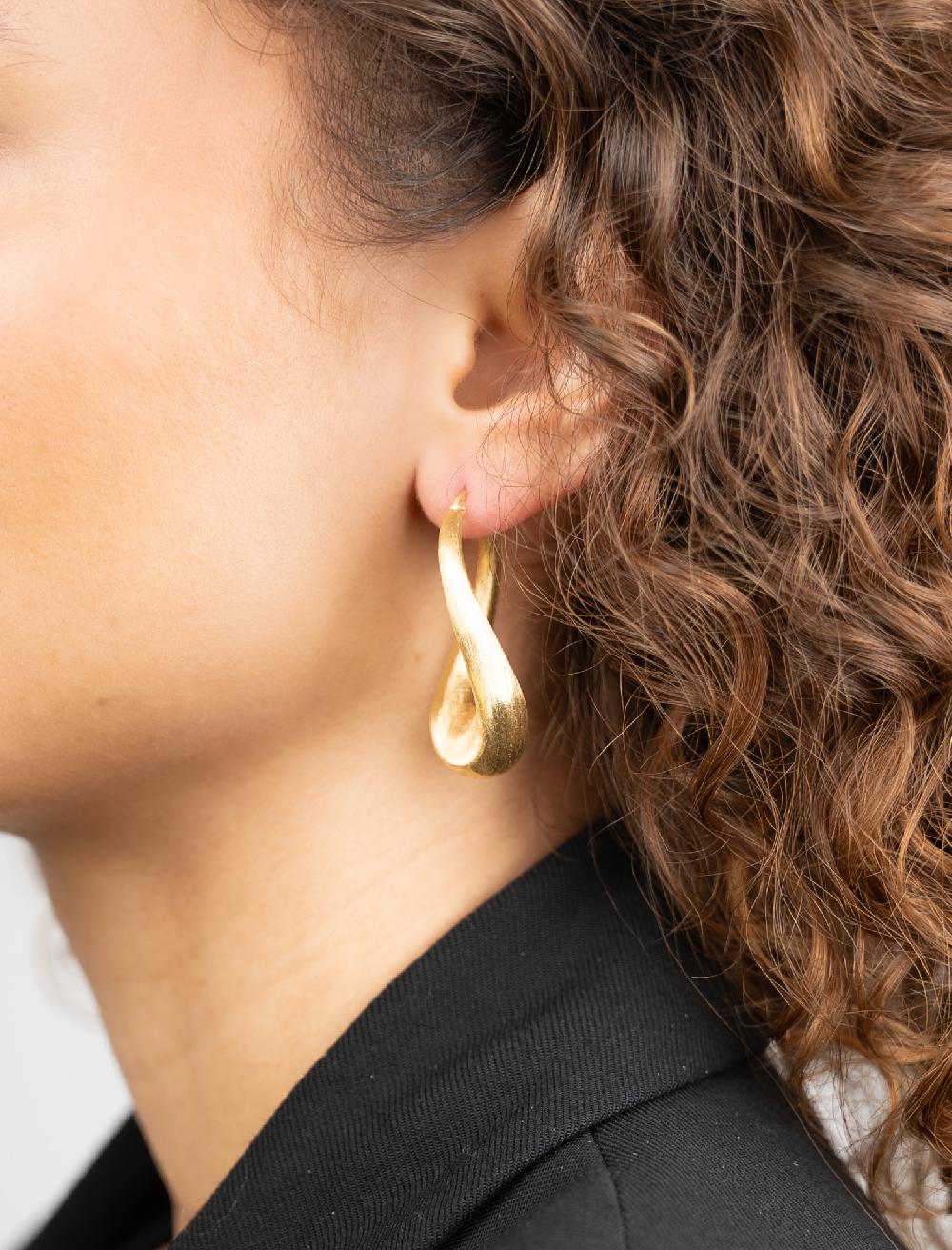 Lott. Gioielli Classic Oorbellen Ovaal Twist Creool Deluxe M