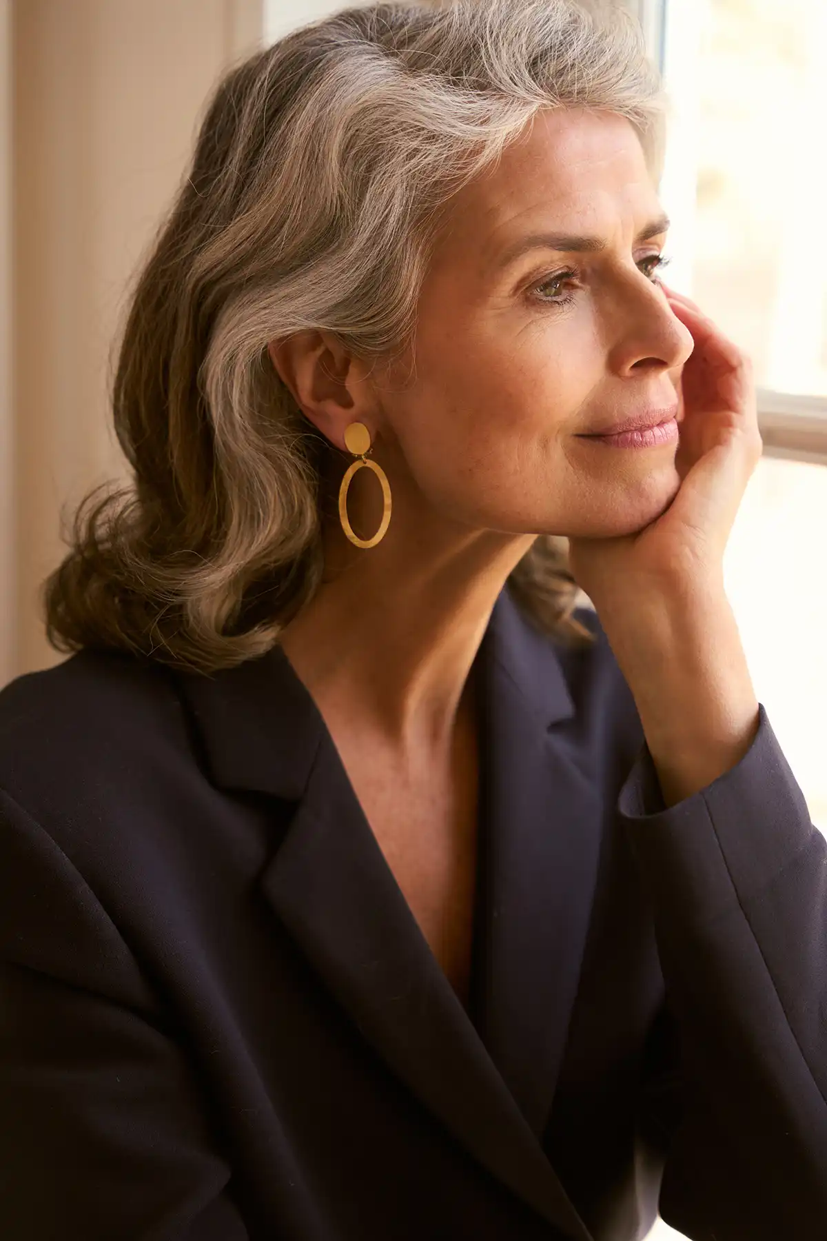 Lott. Gioielli Classic Oorbellen Oval Hammerd S Clip