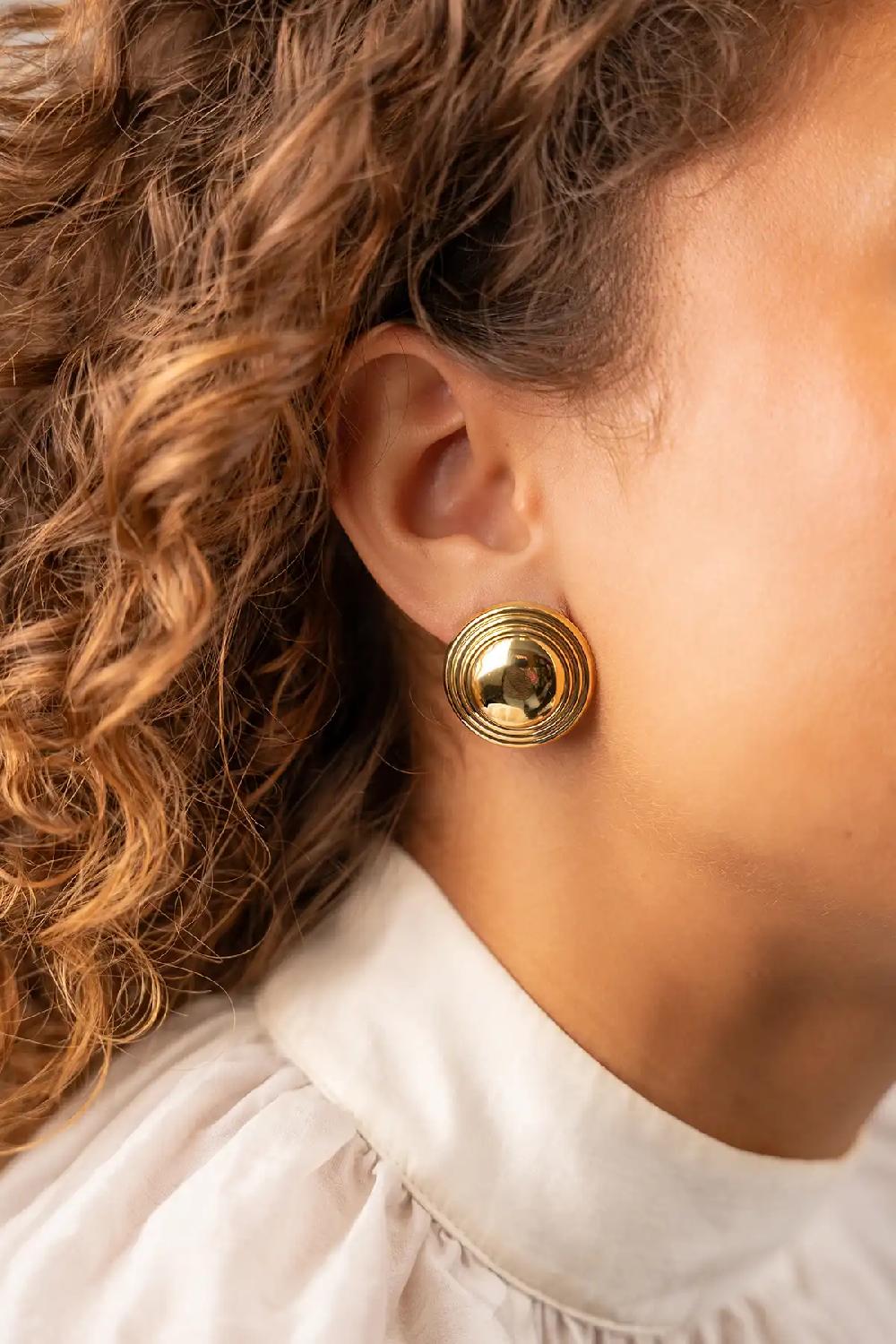 Lott. Gioielli Classic Oorbellen Rond Triple Stripes