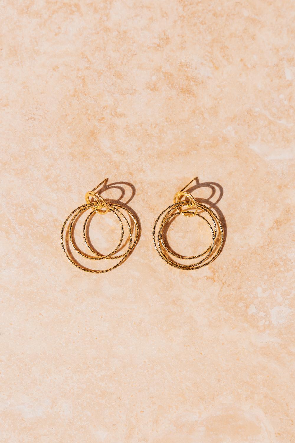 Lott. Gioielli Classic Oorbellen Triple Hoops Glow S