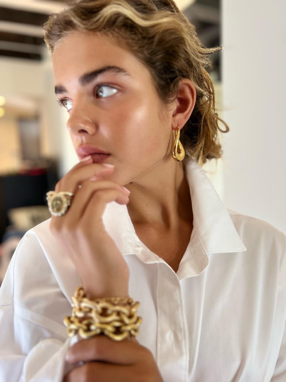 Lott. Gioielli Classic Oorbellen Twist Creool Deluxe L