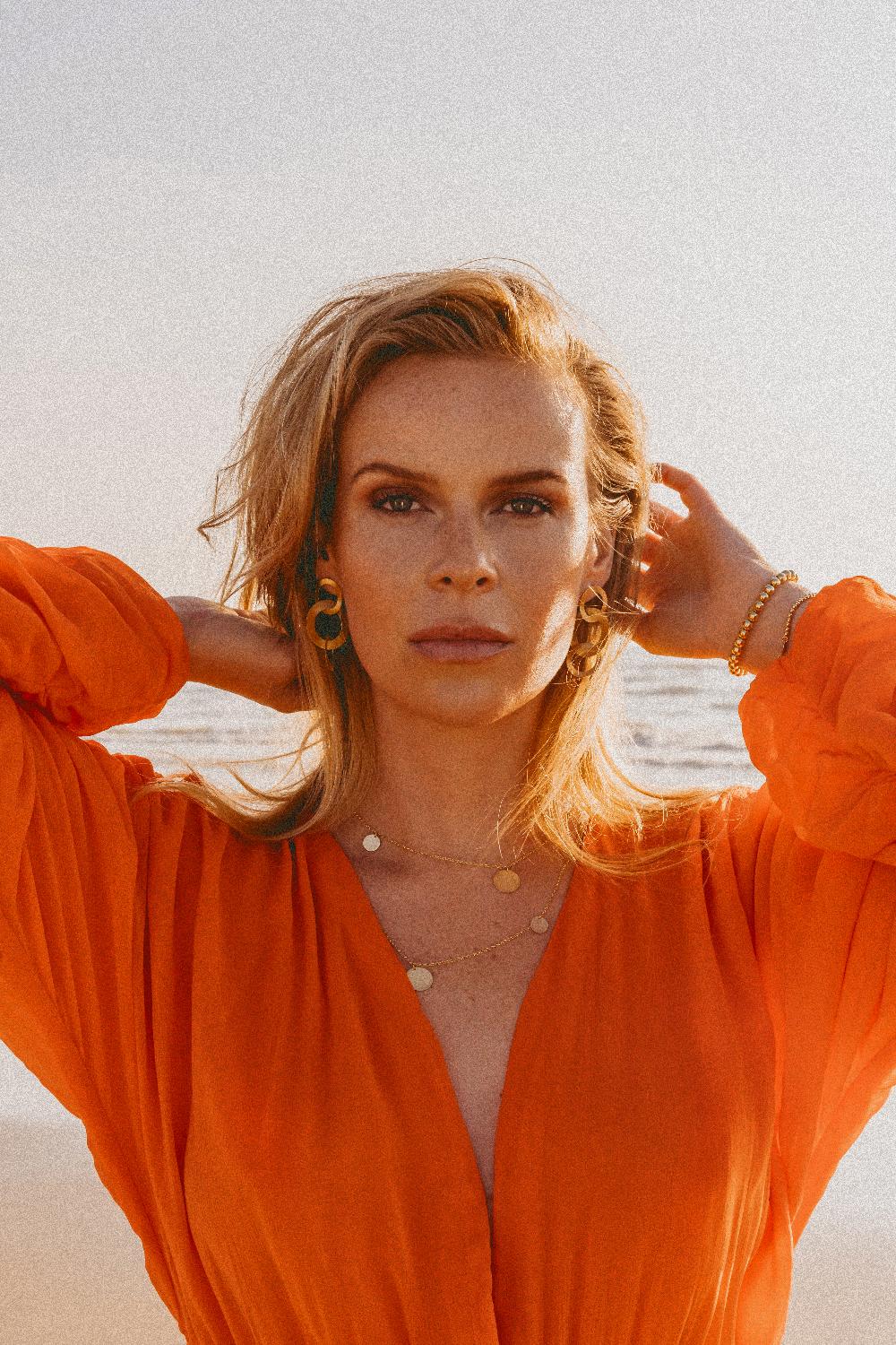 Lott. Gioielli Classic Tripple Rond Open Satin Oorbellen