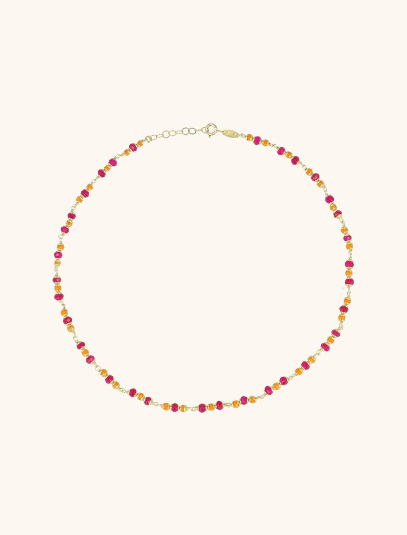 lott. gioielli Color of You Ketting Happiness Fuchsia/Oranje