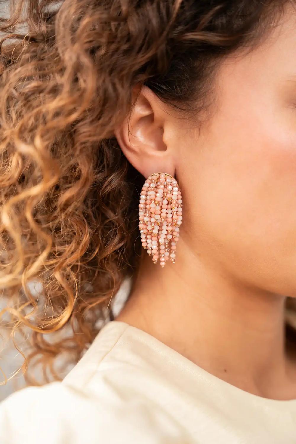 Lott. Gioielli Coral Mix Oorbellen Babette Glassberry Waterfall S