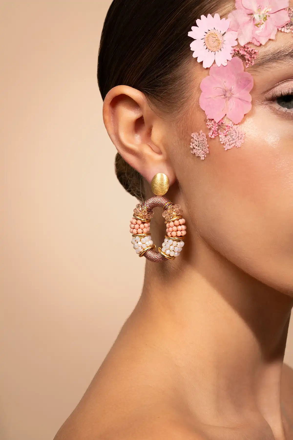 Lott. Gioielli Coral Mix Oorbellen Elle Combi Oval Deluxe M