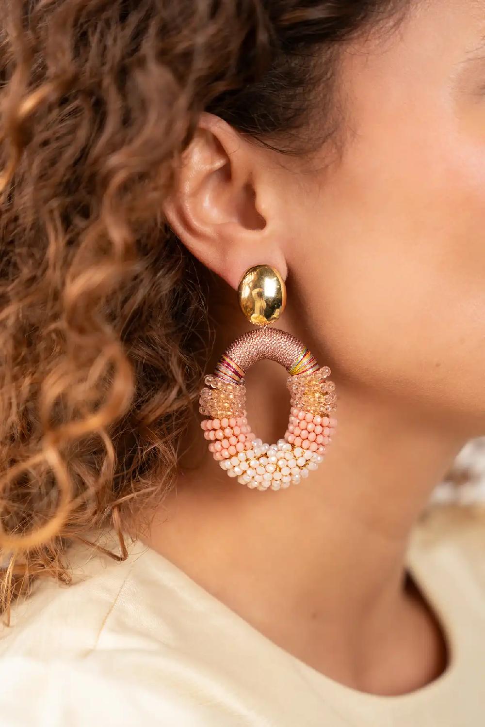 Lott. Gioielli Coral Mix Oorbellen Yara Combi Oval L