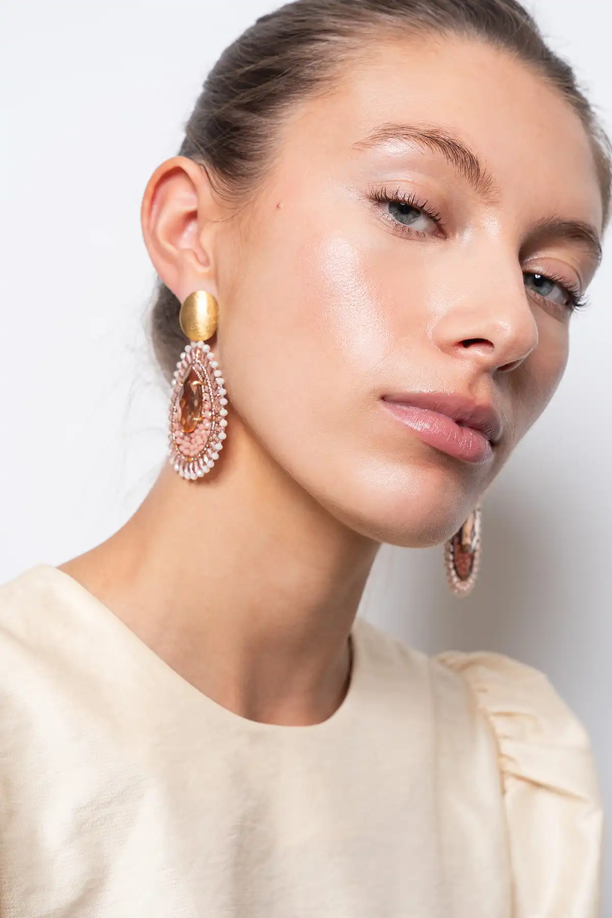 Lott. Gioielli Coral Oorbellen Lina Filled Drop With Stone