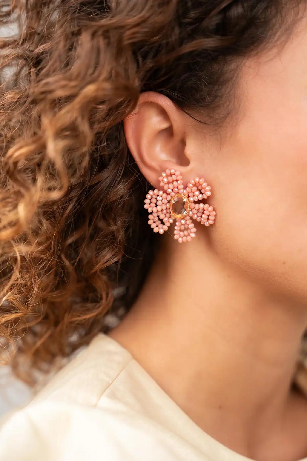 Lott. Gioielli Coral Oorbellen Madelief Blooming Flower