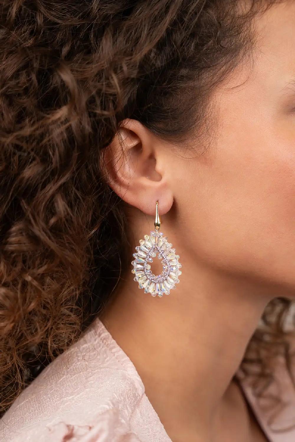 Lott. Gioielli Crystal Lila Oorbellen Robin Drop Crystal Small