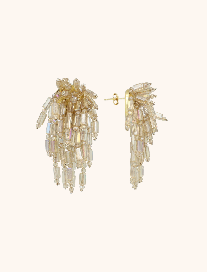 lott. gioielli Crystal Nude Oorbellen Laura Tube Waterfall M