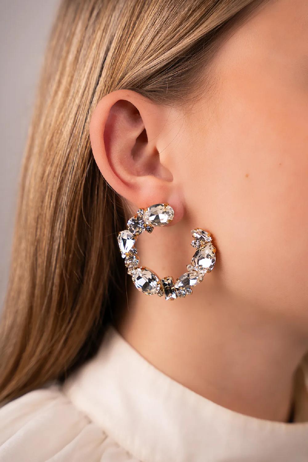 Lott. Gioielli Crystal Oorbellen Dewi Irregular Creool