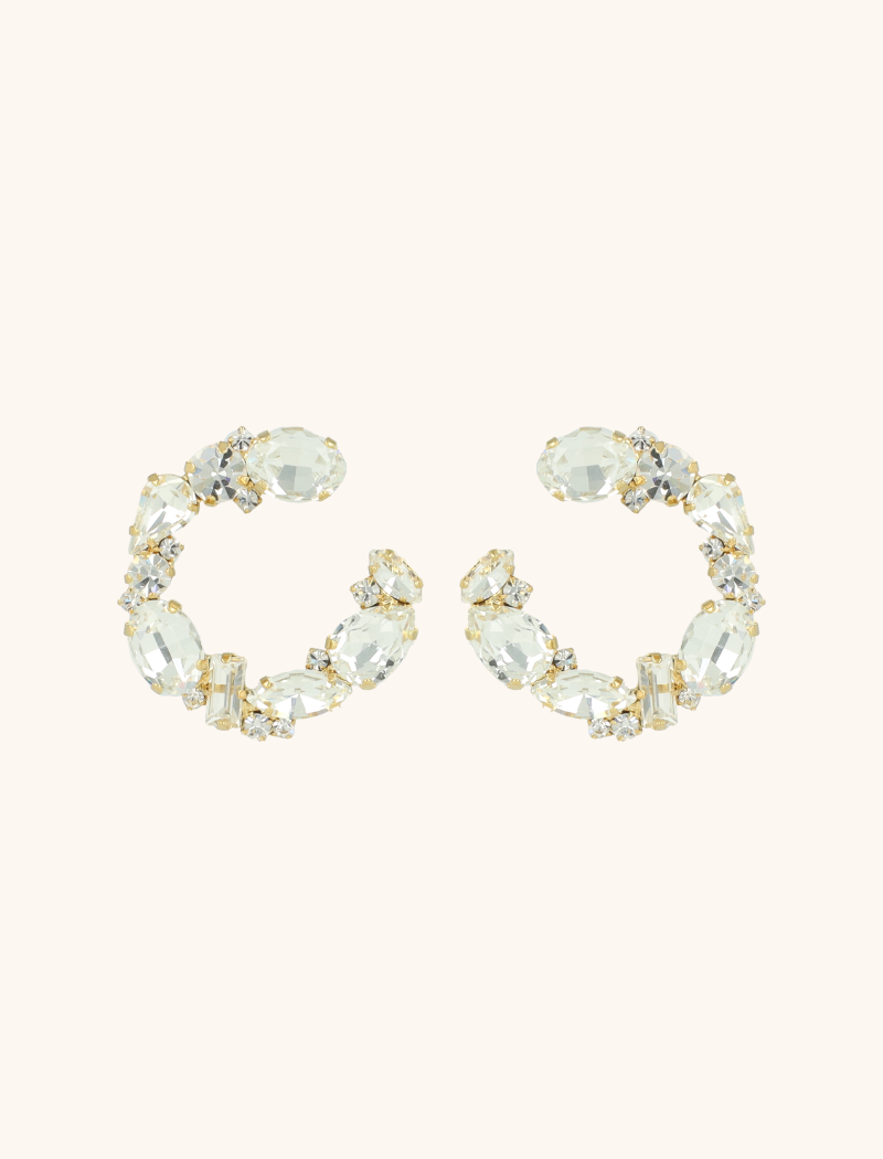 lott. gioielli Crystal Oorbellen Dewi Irregular Creool