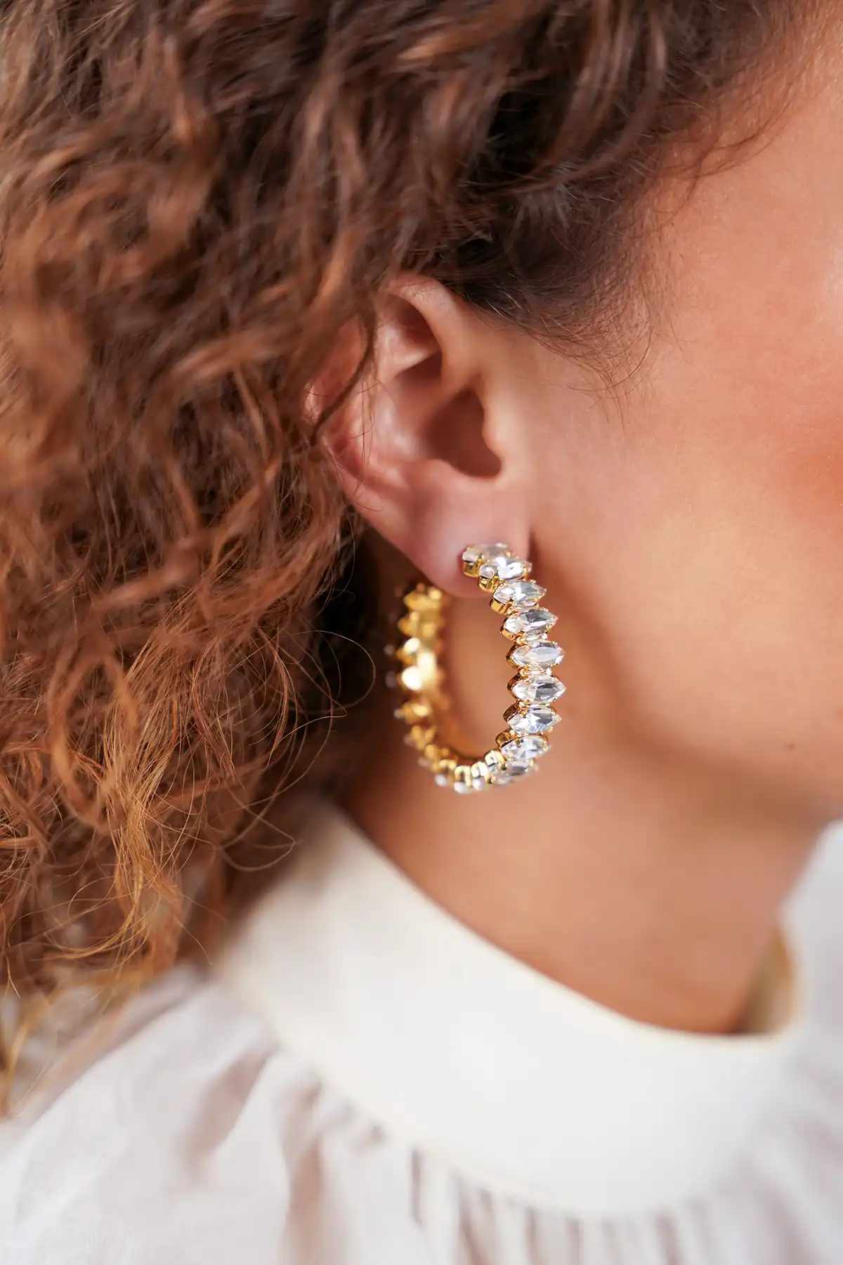 Lott. Gioielli Crystal Oorbellen Hope Marquis Creool S