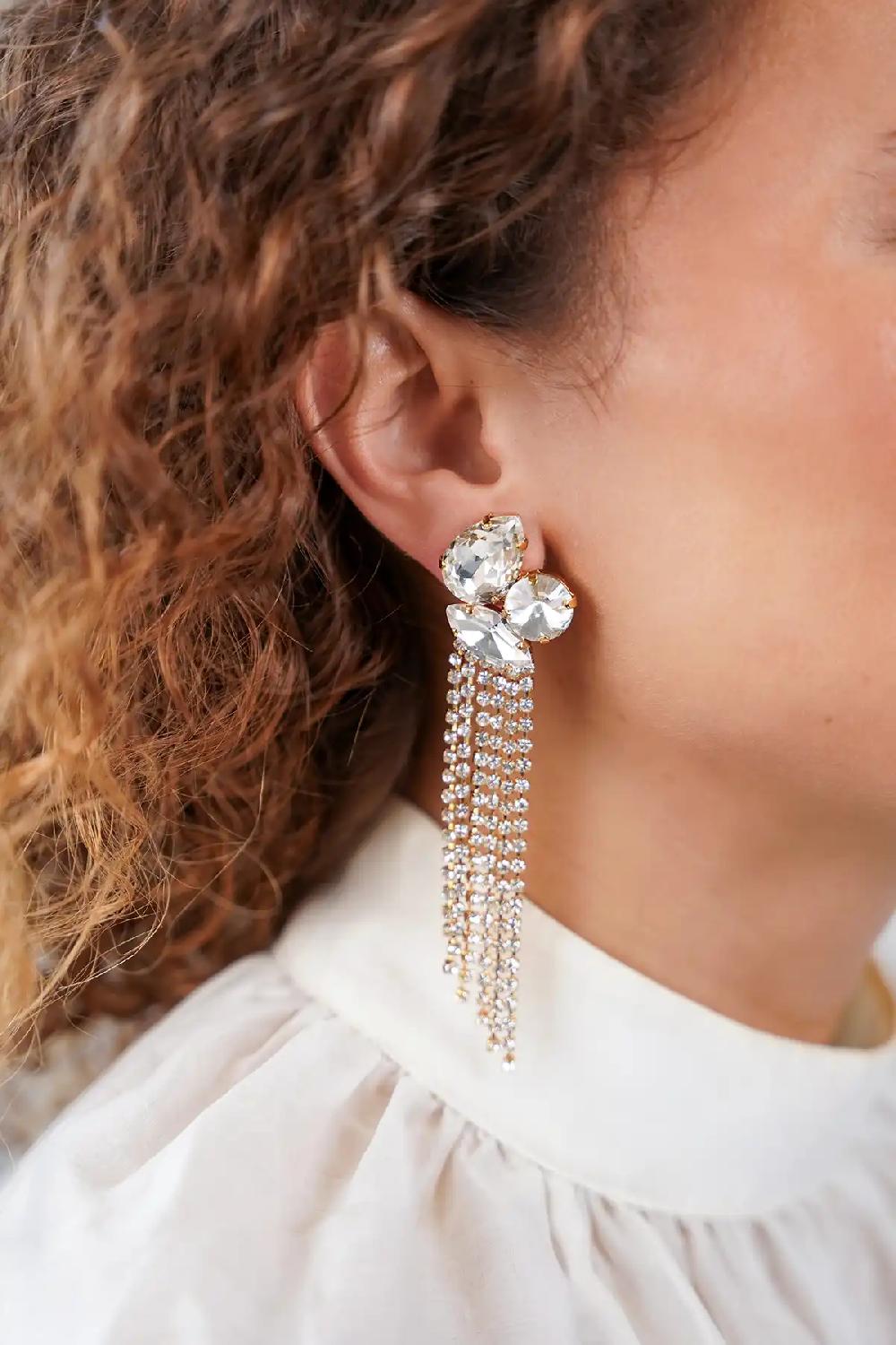 Lott. Gioielli Crystal Oorbellen Jana 3 Shapes Waterfall L