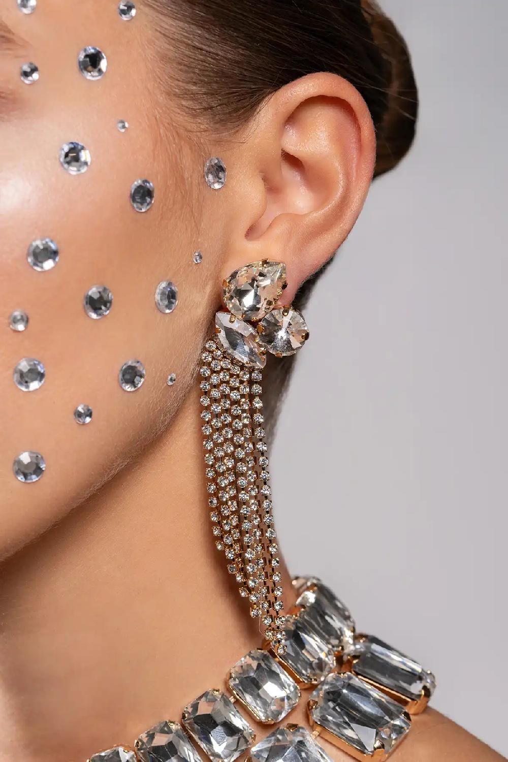 lott. gioielli Crystal Oorbellen Jana 3 Shapes Waterfall L